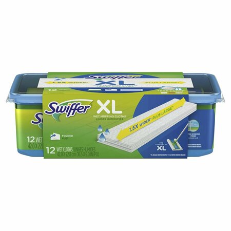 SWIFFER 9 x 16 in. Cloth Mop Refill - Extra Large, , 12PK 1000590